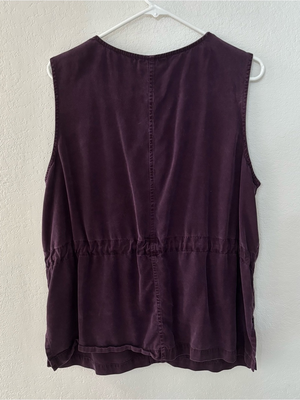 Nordstrom Sleeveless Plum Button Top - Picture 2 of 3